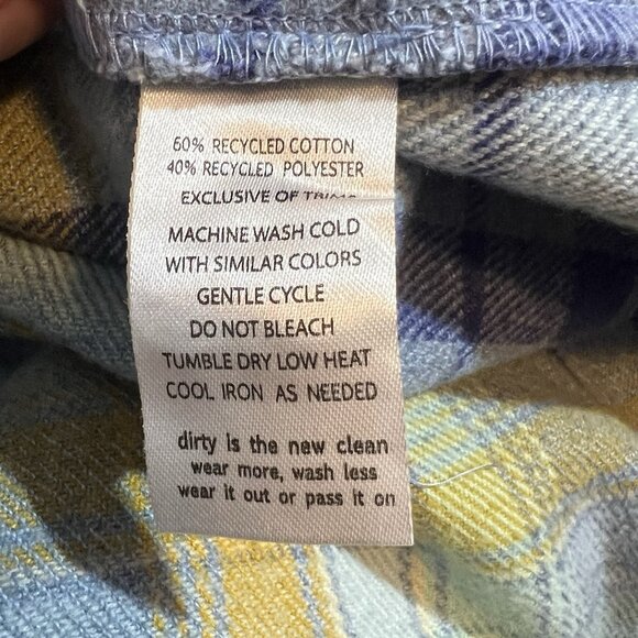 Toad & Co Women Bodie Plaid Flannel ShirtDress Long Sleeve Small Size Pockets - Picture 7 of 15